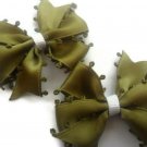 Green Olive Hair Bow Set