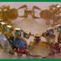 Georgeous BRACELET~Pastel MULTI-COLOR Rhinestones