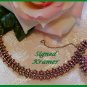 Stunning KRAMER Pink Rhinestone BRACELET-Dangling Pendant
