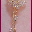 Stunning ALICE CAVINESS Crystal BROOCH / Pin-Flower Power