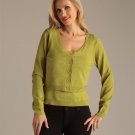 Shu Shu Cropped Knit Cardigan Size S