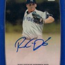 2012 Bowman Chrome Blue Refractor AUTO Rookie Davis #77/150 YANKEES
