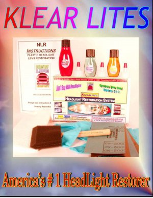 Klear Lites Headlight Cleaner, Repair, Restorer, Restoration Kit System