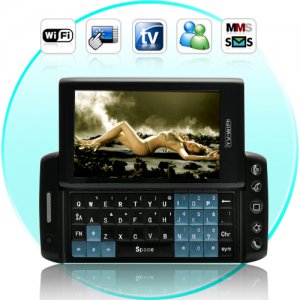 Vivistar 3.6 Inch Quad Band Dual SIM Slider Phone (WIFI, TV, QWERTY)