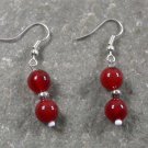 Red Agate STERLING SILVER EARRINGS