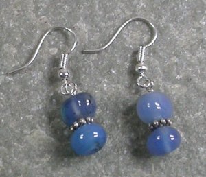 Blue Agate STERLING SILVER EARRINGS