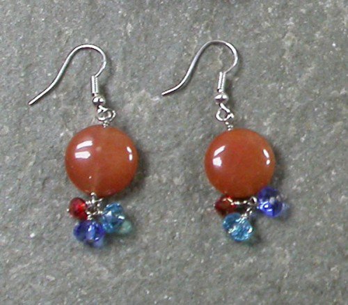Honey Jade Quartz STERLING SILVER EARRINGS
