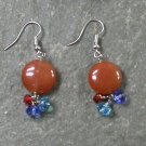 Honey Jade Quartz STERLING SILVER EARRINGS