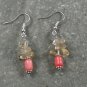Citrine Coral STERLING SILVER EARRINGS
