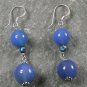 Blue Agate Pearl STERLING SILVER EARRINGS