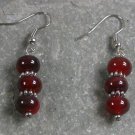 Red Agate STERLING SILVER EARRINGS