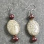 White Turquoise Pearl Sterling Silver Earrings
