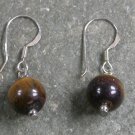 Yellow Tiger Eye Sterling Silver Earrings