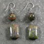 Unakite Sterling Silver Earrings