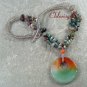LONG! 40 WHITE JADE FLOWER LAMPWORK QUARTZ NECKLACE