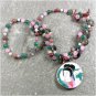MING DYNASTY POTTERY SHARD JADE CRYSTAL NECKLACE