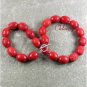 NATURAL LARGE RED SPONGE CORAL NECKLACE