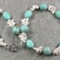 TURQUOISE & FRESH WATER PEARLS NECKLACE