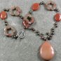HONEY JADE & AUTUMN JASPER & FW PEARL NECKLACE