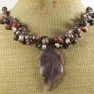 CHOCOLATE AVENTURINE COFFEE JASPER PEARLS NECKLACE