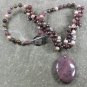 CHOCOLATE AVENTURINE RHODONITE COFFEE JASPER NECKLACE