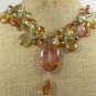 TIGER QUARTZ & MULTI CRYSTAL NECKLACE