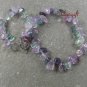 NATURAL RAINBOW FLUORITE NECKLACE