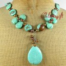 TURQUOISE & FRESH WATER PEARLS NECKLACE
