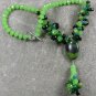 AFRICAN TURQUOISE GREEN JADE AGATE QUARTZ NECKLACE