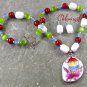 MING DYNASTY POTTERY SHARD JADE NECKLACE/EARRINGS SET