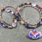 POTTERY SHARD SODALITE 2ROW NECKLACE