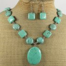 TURQUOISE NECKLACE/EARRINGS SET