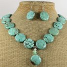 TURQUOISE NECKLACE/EARRINGS SET