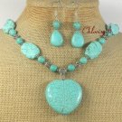 TURQUOISE NECKLACE/EARRINGS SET