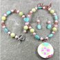 POTTERY SHARD JADE NECKLACE/EARRINGS SET