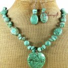 TURQUOISE NECKLACE/EARRINGS SET