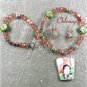MING DYNASTY POTTERY SHARD JADE AGATE JASPER NECKLACE