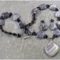 PICASSO JASPER & BLACK AGATE NECKLACE/EARRINGS SET