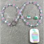 MING DYNASTY POTTERY SHARD JADE NECKLACE/EARRINGS SET