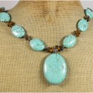 TURQUOISE & TIGER EYE NECKLACE
