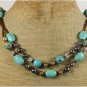 TURQUOISE & FRESH WATER PEARLS NECKLACE