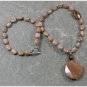 Handmade BROWN AGATE & PICTURE JASPER& TIGER EYE NECKLACE