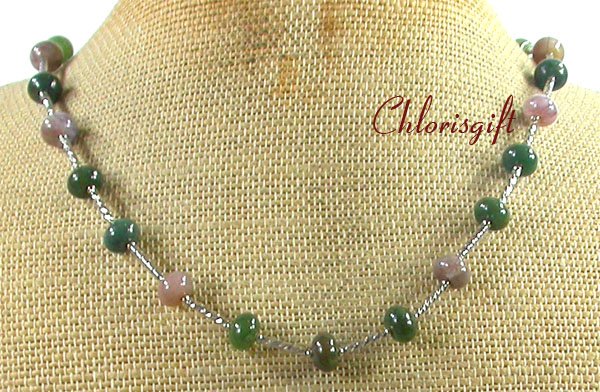 Handmade NATURAL FANCY JASPER NECKLACE