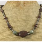 Handmade IMPERIAL JASPER RUTILATED JASPER NECKLACE