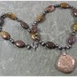 Handmade MUGER JASPER IMPERIAL JASPER TIGER EYE NECKLACE