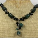 Handmade FANCY JASPER & BLACK AGATE NECKLACE