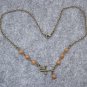 Handmade SQUIRREL PENDANT & HONEY JADE NECKLACE