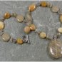 Handmade CITRINE QUARTZ & YELLOW JADE NECKLACE