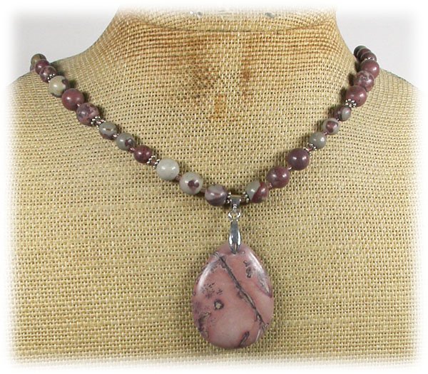 Handmade NATURAL ARTISTIC JASPER NECKLACE