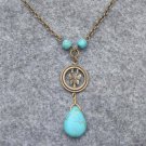 Handmade BUTTERFLY RING & TURQUOISE NECKLACE